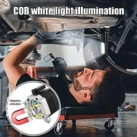 LED 3W Torch Hammer and Strong Magnets Window Glass and Seat Belt_Cutter 4 Modes 5 hrs Flood Lamp Emergency Light  (Multicolor)-thumb4