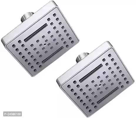 Premium Quality Setof 2 Abs 3X3 Waterfall Shower Head Only Shower Head Pack Of 2-thumb0