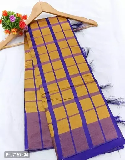 Classic Khadi Cotton Saree with Blouse piece Pack of 1-thumb0