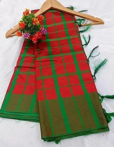 Alluring Cotton Saree with Blouse piece 