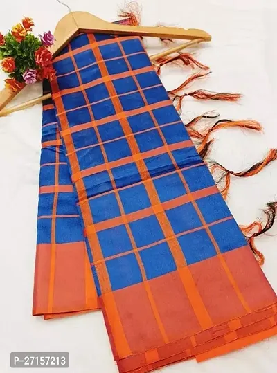 Classic Khadi Cotton Saree with Blouse piece Pack of 1