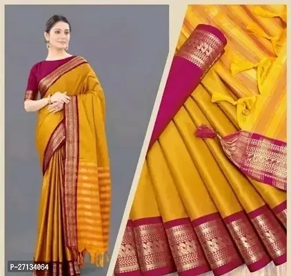 Classic Saree without Blouse Piece for Women-thumb0