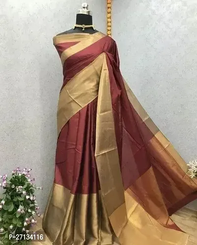 SAREE FOR WOMEN COTTON (maroon)-thumb0