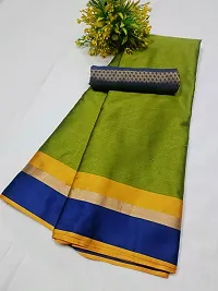 Classic Art Silk Saree with Blouse piece Pack of 1-thumb1