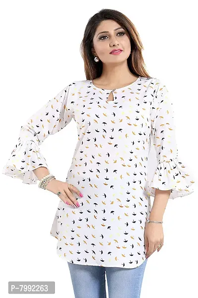 THE BEBO Multicolor Stylish Crepe Kurti-thumb2