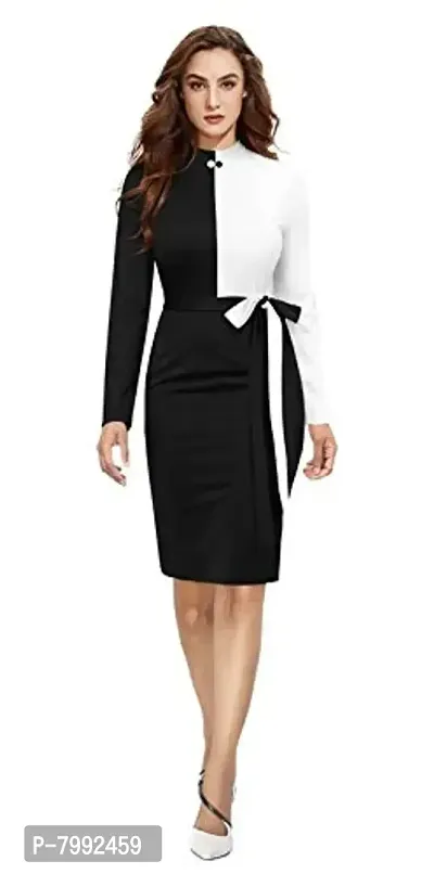 The Bebo Women Bodycon Dress Round Neck-thumb4