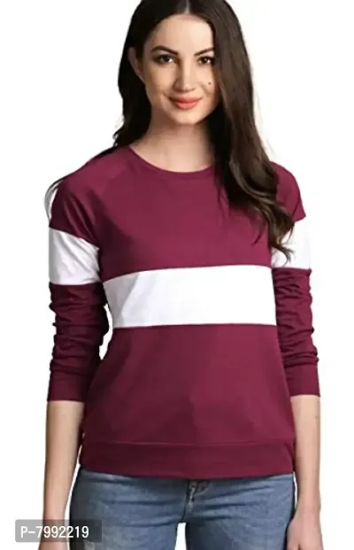 The Bebo Casual Wear Cotton Blend Top for Women, Purple(GIRLSTOP-71)