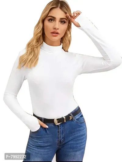 The Bebo Latest Collection Turtle Neck Women's T-Shirt (Small, Medium, Large, X-Large, XX-Large)