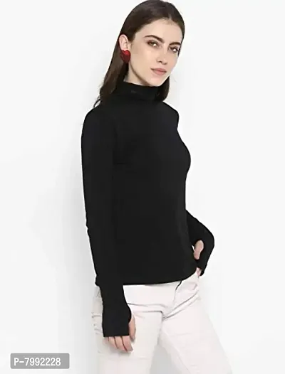 The Bebo Casual Wear Cotton Blend Top for Women, Black(GIRLSTOP-66)-thumb4