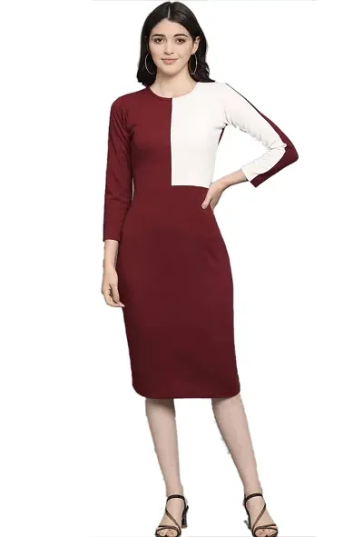 The Bebo Women Dress Half Sleeve A line Dress