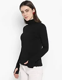 The Bebo Casual Wear Cotton Blend Top for Women, Black(GIRLSTOP-66)-thumb2