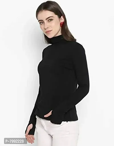 The Bebo Casual Wear Cotton Blend Top for Women, Black(GIRLSTOP-66)-thumb3