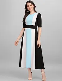 GLAMGIRLS Longdress for Women, Polyester - Sky Blue-thumb3