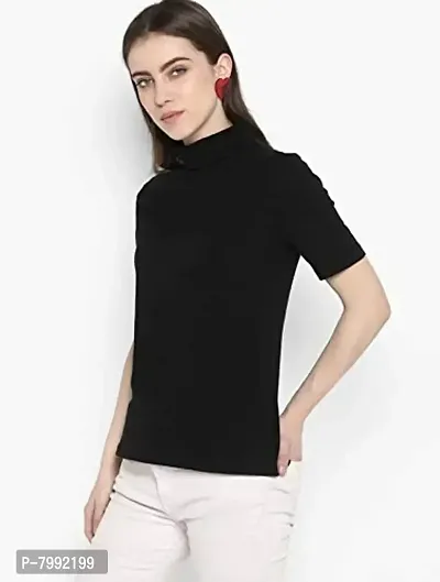 The Bebo Casual Wear Cotton Blend Top for Women, Black(GIRLSTOP-68)-thumb3