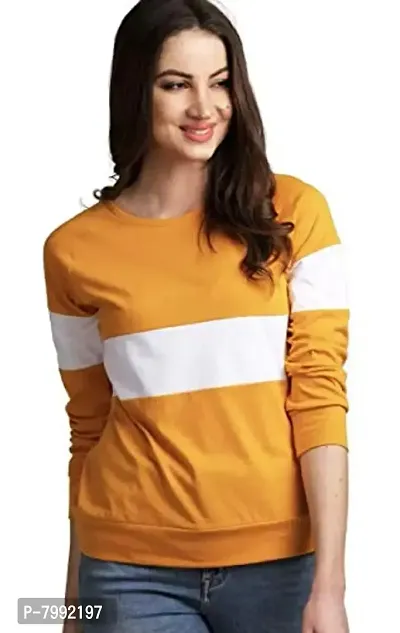 The Bebo Casual Wear Cotton Blend Top for Women, Mustrad(GIRLSTOP-70)