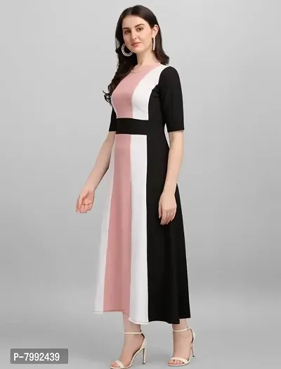 GLAMGIRLS Longdress for Women, Polyester - Pink-thumb2