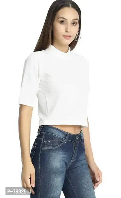 The Bebo Women's Slim Fit Crop Top-thumb0