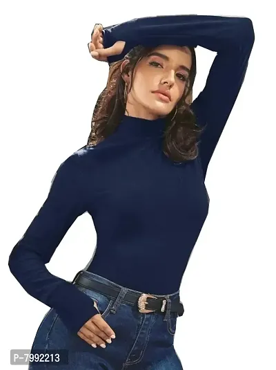 The Bebo Latest Collection Turtle Neck Women's T-Shirt (Small, Medium, Large, X-Large, XX-Large)