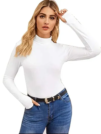 The Bebo Latest Collection Turtle Neck Women's T-Shirt (Small, Medium, Large, X-Large, XX-Large)