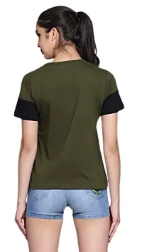 GLAMGIRLS Women's Cotton Round Neck T-Shirt Top-thumb2