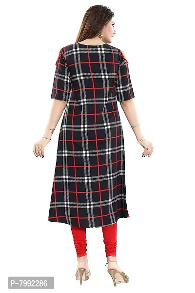 THE BEBO BROWN CREPE KURTI FOR WOMEN-thumb3