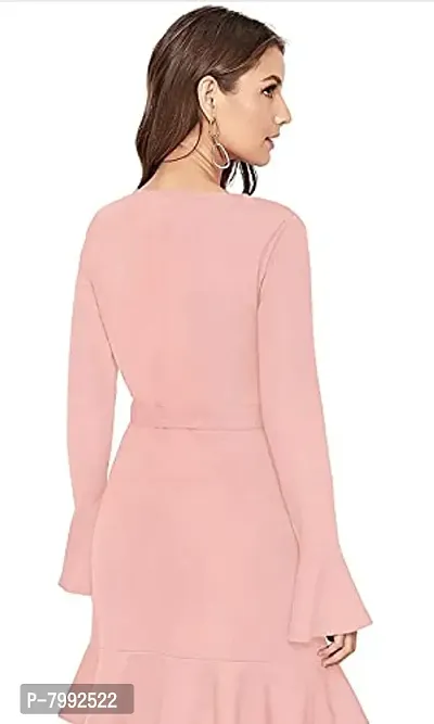 The Bebo Reglan Sleeve Hoodie Dress (Pink)-thumb3