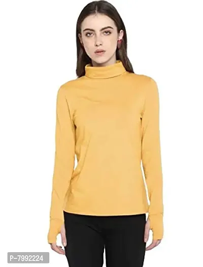 The Bebo Casual Wear Cotton Blend Top for Women, Yellow(GIRLSTOP-67)