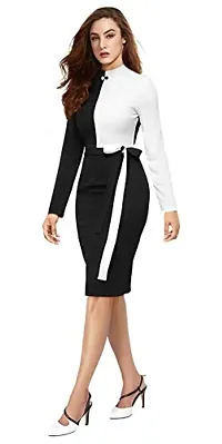 The Bebo Women Bodycon Dress Round Neck-thumb2