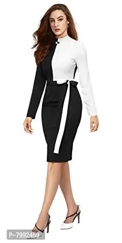 The Bebo Women Bodycon Dress Round Neck-thumb3