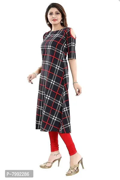 THE BEBO BROWN CREPE KURTI FOR WOMEN-thumb2