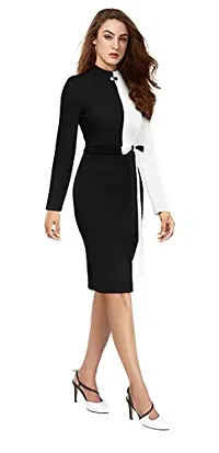 The Bebo Women Bodycon Dress Round Neck-thumb1