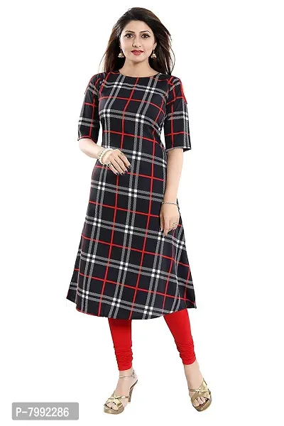 THE BEBO BROWN CREPE KURTI FOR WOMEN-thumb0