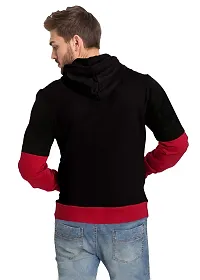 JUGULAR Men's Cotton Cut Sleeve Hooded Sweatshirt-thumb2