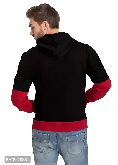 JUGULAR Men's Cotton Cut Sleeve Hooded Sweatshirt-thumb3