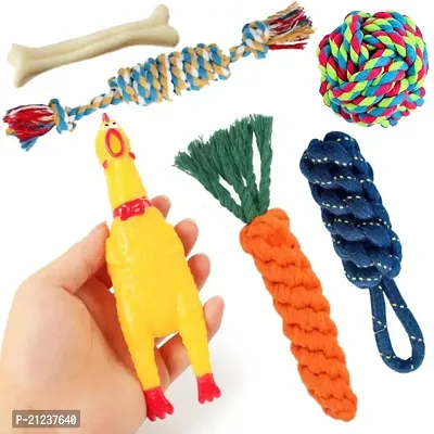 Squawking Chicken Rubber Squeeze Dog Toys|Dog Toys |Chew Rope Toys For Dog| 100% Rubber Training Aid, Chew Toy, Ball, Rubber Toy For Dog-thumb0
