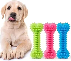 New Dog Chew Toys for Puppies  Small Medium Dogs, Puppy Chew Toys for Teething, Interactive Dog Rope Toys for Boredom, Rubber Spike Dog Chew Bone, Free Chew Nylon Bone - Color May Vary-thumb3