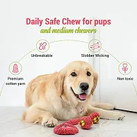 New Dog Chew Toys for Puppies  Small Medium Dogs, Puppy Chew Toys for Teething, Interactive Dog Rope Toys for Boredom, Rubber Dog Chew Bone - Color May Vary-thumb3