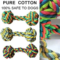Dog Toys + Dog Chew Toys + Puppy Teething Toys + Rope Dog Toy + Dog Toys for Small to Medium Dog Toys + Dog Toy Pack + Tug Toy + Dog Toy Set + Washable Cotton Rope for Dogs (5 Pack)-thumb4