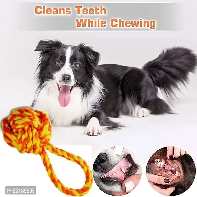 HEAR DOGGY Large Dog Chew Toys Tough for Aggressive Chewers Large Breed Heavy Duty Dog Rope Toys Kit for Medium Dogs 5 Knots Indestructible Cotton Puppy Teething Tug (Aggressive Chewer Combo)-thumb4