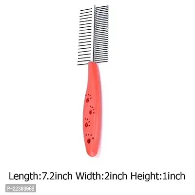 Dog Grooming Kit Nail Clippers with Filer manual Toothbrush Kit Dog Plastic Slicker Brush with Press Key Pet Grooming Glove for Dog Multicolor (Pack of 7)-thumb5