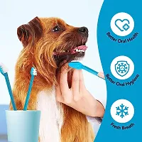 Dog Grooming Kit Nail Clippers with Filer manual Toothbrush Kit Dog Plastic Slicker Brush with Press Key Pet Grooming Glove for Dog Multicolor (Pack of 7)-thumb2
