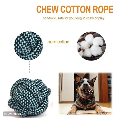 Hear Doggy Dog Chew Attractive Cotton Poly Mix Chew Dog Toys Rope for Adult, Small  Medium Dogs for Teething Suitable Small and Medium Puppies-thumb3