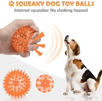 Dog Toys for Puppies  Small Dogs Toys Spike Teether Ball Toy + Rope Ball Toy + Gums Cleaner Correct Rope Toy + Play Spike Led  Ball Toy + Rubber Chew Bone Toy Pack of 5-thumb2