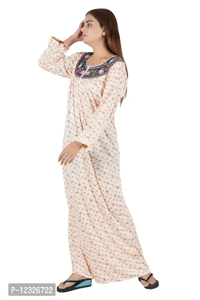 Buy Nighty Full Sleeves for Women Hosiery Cotton Maxi Gown Online In India  At Discounted Prices
