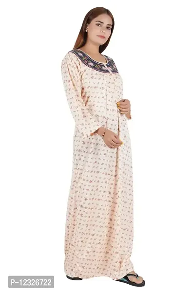 Buy Nighty Full Sleeves for Women Hosiery Cotton Maxi Gown Online In India  At Discounted Prices