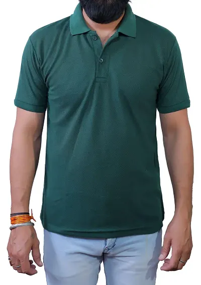 ME Solid Polo T Shirts for Men