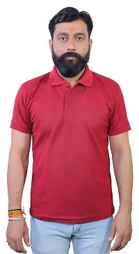 ME Solid Polo T Shirts for Men-thumb2