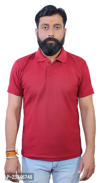 ME Solid Polo T Shirts for Men-thumb3