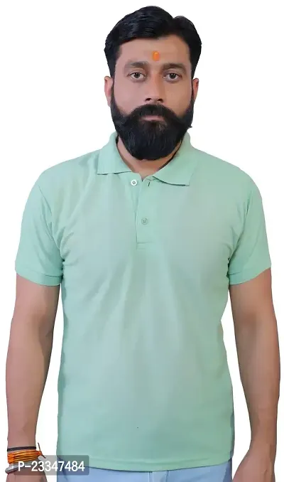 ME Solid Polo T Shirts for Men-thumb3