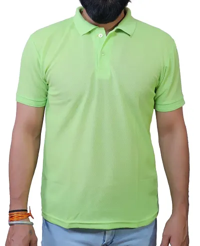 ME Solid Polo T Shirts for Men